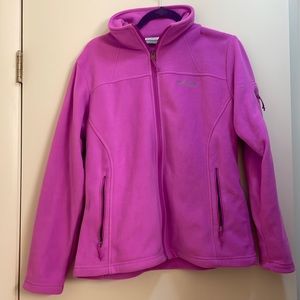 Columbia pink fleece size large